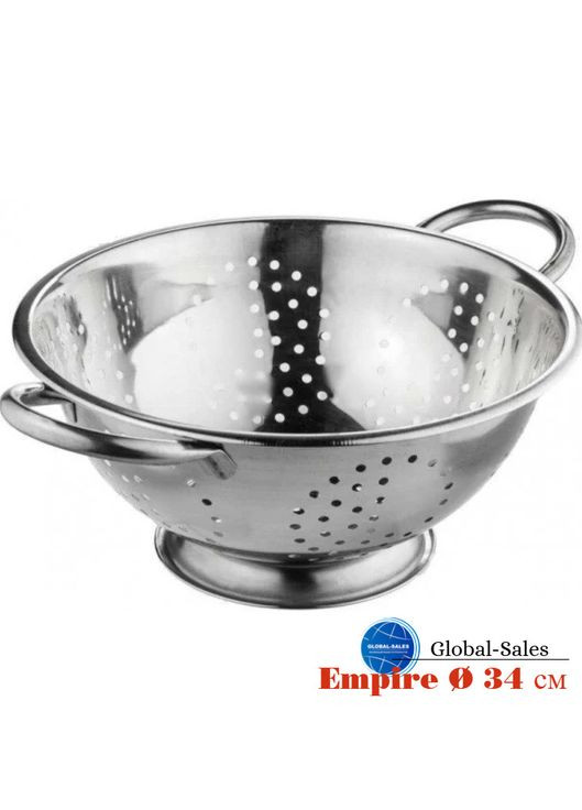 Дуршлаг нержавеющий 340 мм с подставкой (9511) Empire (341533431)