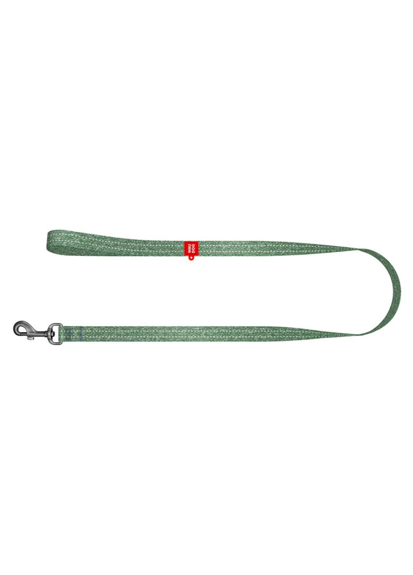 Повідець для собак Re-cotton світловідбиваючий, M, Ш 20 мм, Д 150 см зелений WAUDOG (322642783)