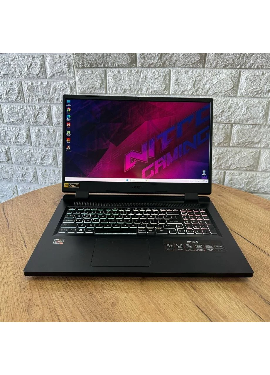 Ігровий ноутбук Nitro 5 AN517-42 / 17.3" (1920x1080) IPS / AMD Ryzen 7 6800H (8 (16) ядер по 3.2 - 4.7 GHz) / 16 GB DDR4 / 512 Acer (398144112)