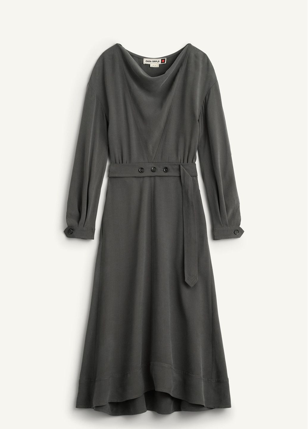 Сіра сукня Zara однотонна