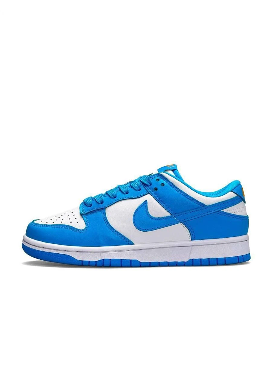 Синій літні кросівки nike dunk low university blue найк данк сині No Brand