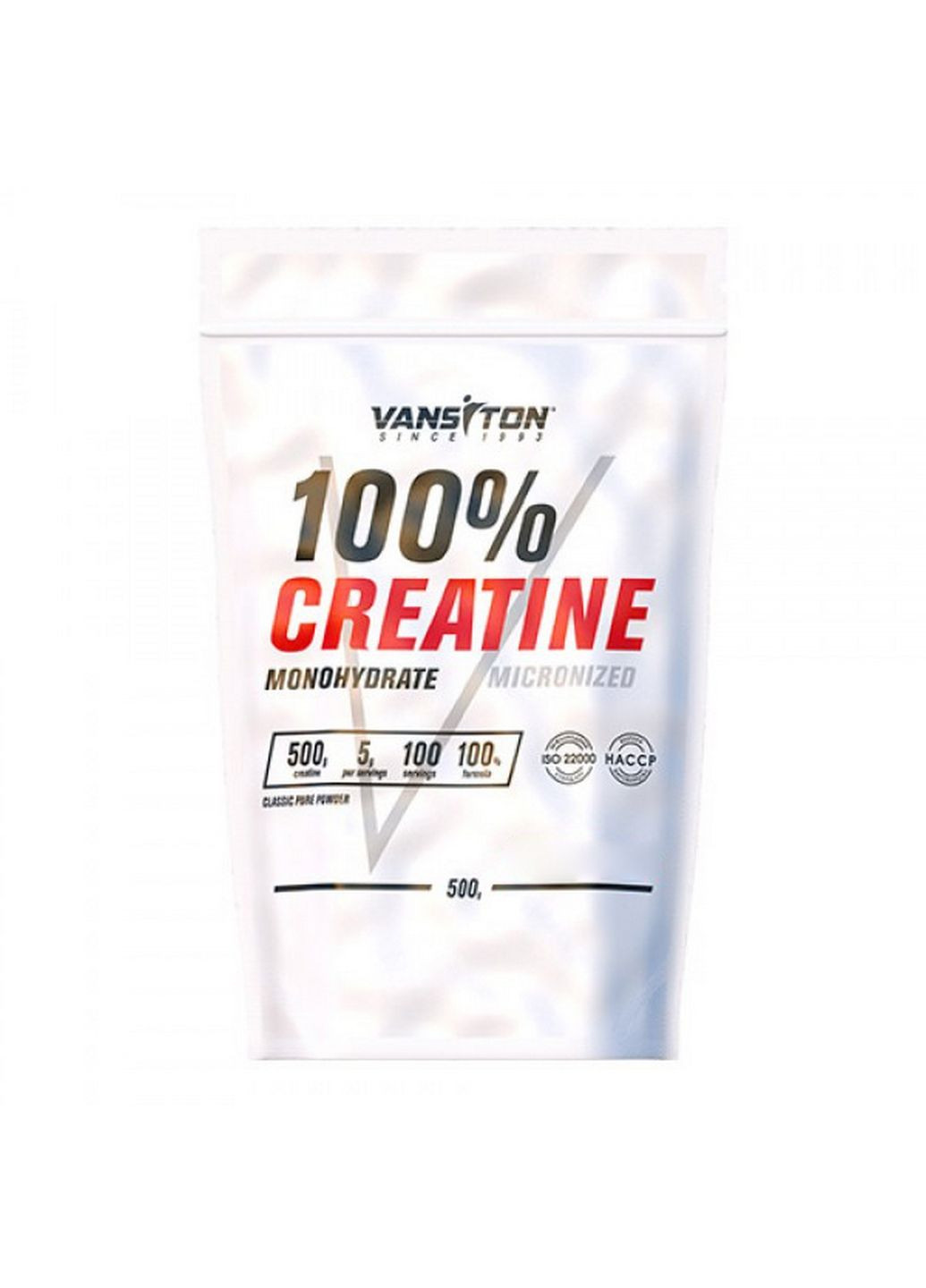 Креатін Creatine Monohydrate, 500 грам Полуниця Vansiton (293417264)
