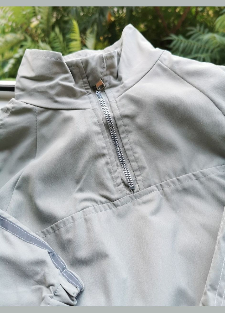 Комбинированный демисезонный костюм спортивный утепленный оливка 10164 No Brand