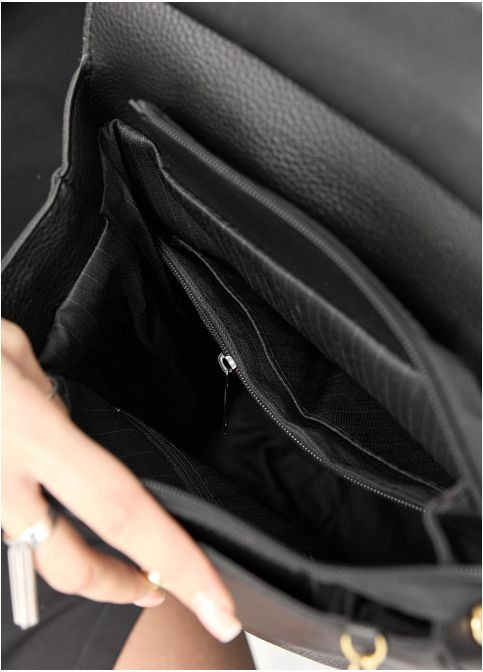 Женский рюкзак Leoma Brit черная Sambag (302518954)