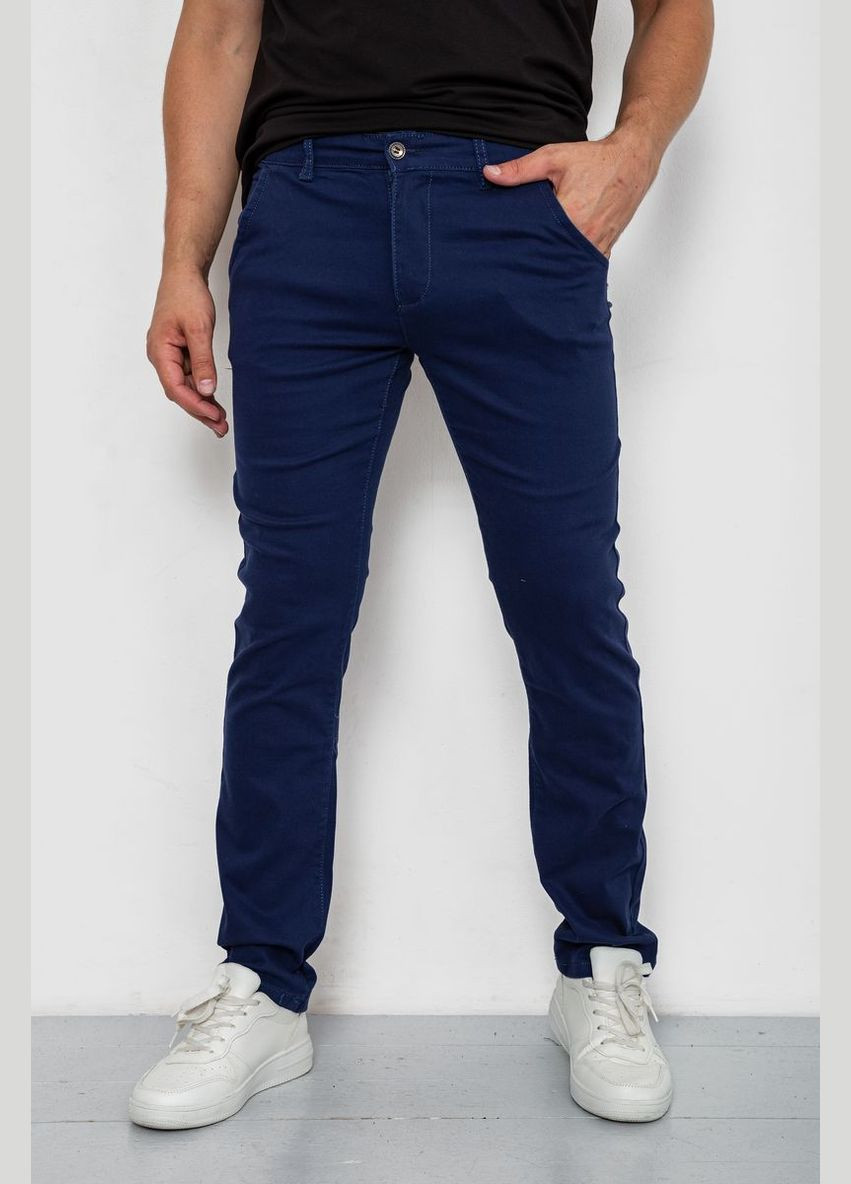 Штани чоловічі класичні стрейч, колір синій, 244RF809 Ager (300288997)