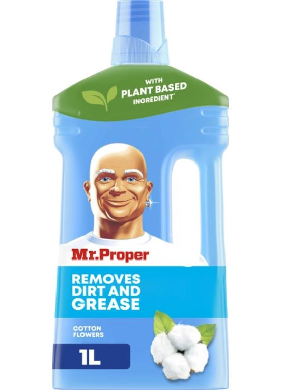 Миючий засіб для підлоги та стін Квіти бавовни, 1 л (80717175) Mr. Proper (328396140)