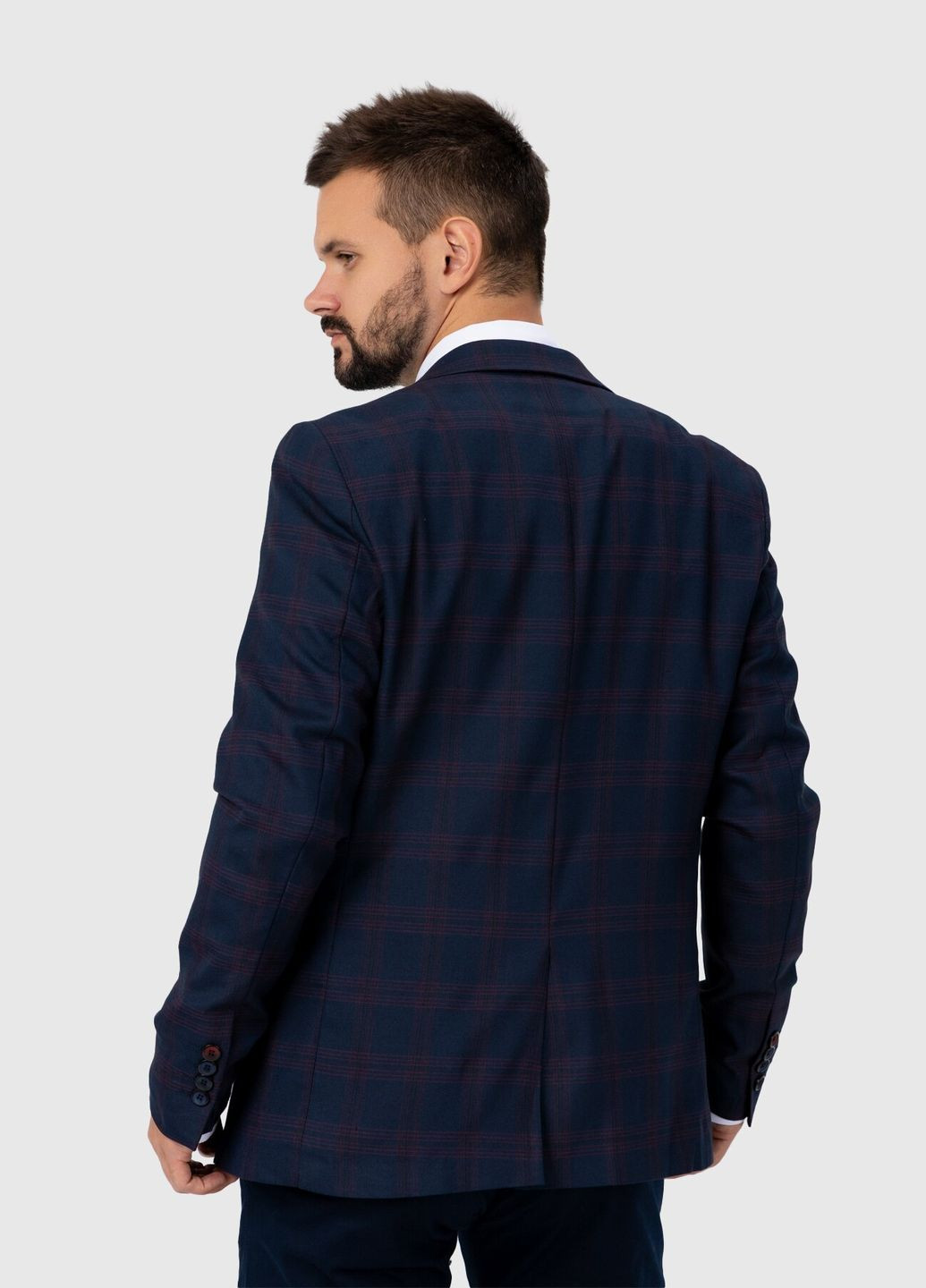 Піджак з візерунком чоловічий 499 Синій (2000990038104D) shop (2000990038104) Redpolo (365040777)