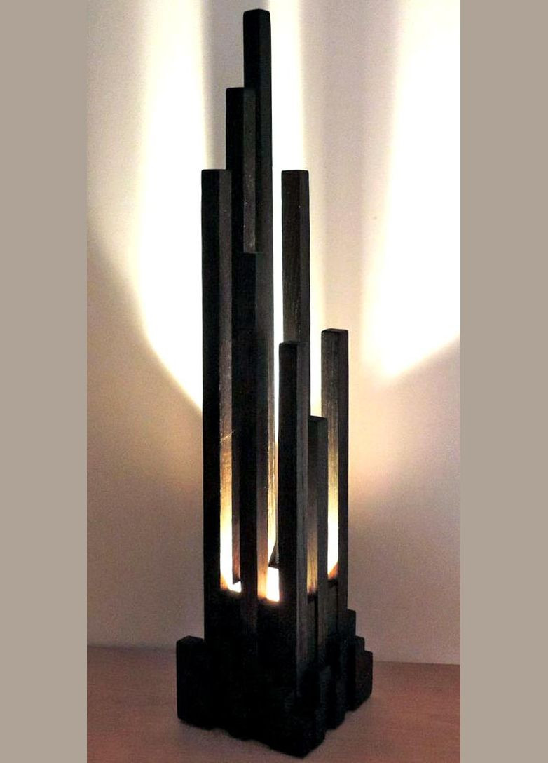 Светильник напольный из дерева Фаунтин венге (НПС-001612) No Brand (328081489)