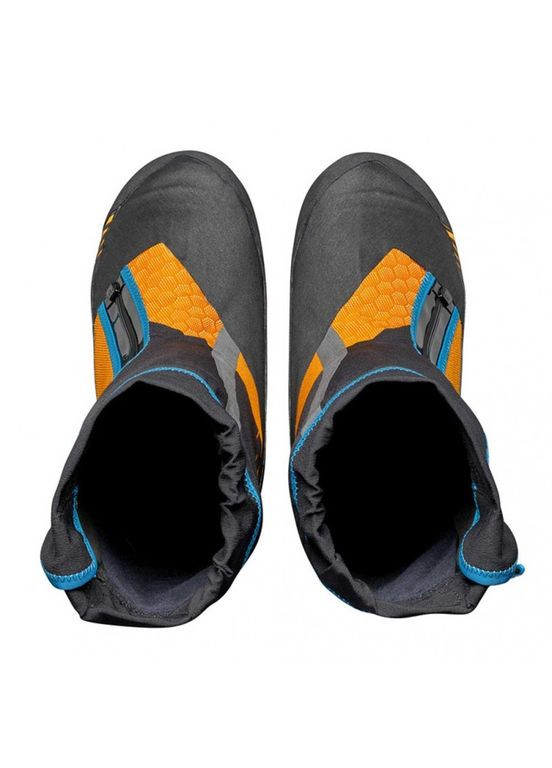 Цветные зимние ботинки phantom 8000 черный-оранжевый Scarpa