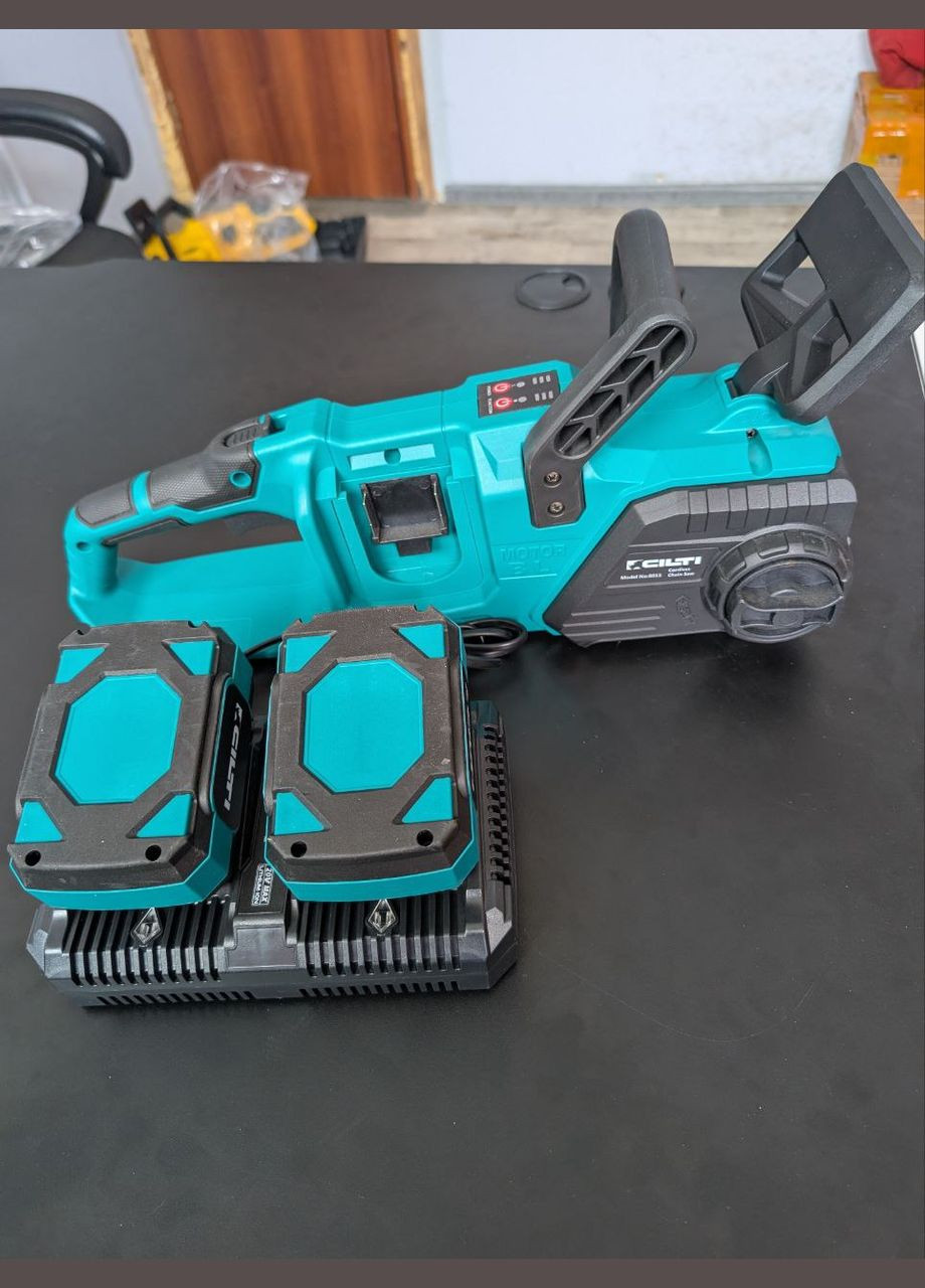 Акумуляторна ланцюгова пилка садова Cilti 8011 шина 40 см синій (2104618483) No Brand (322876253)