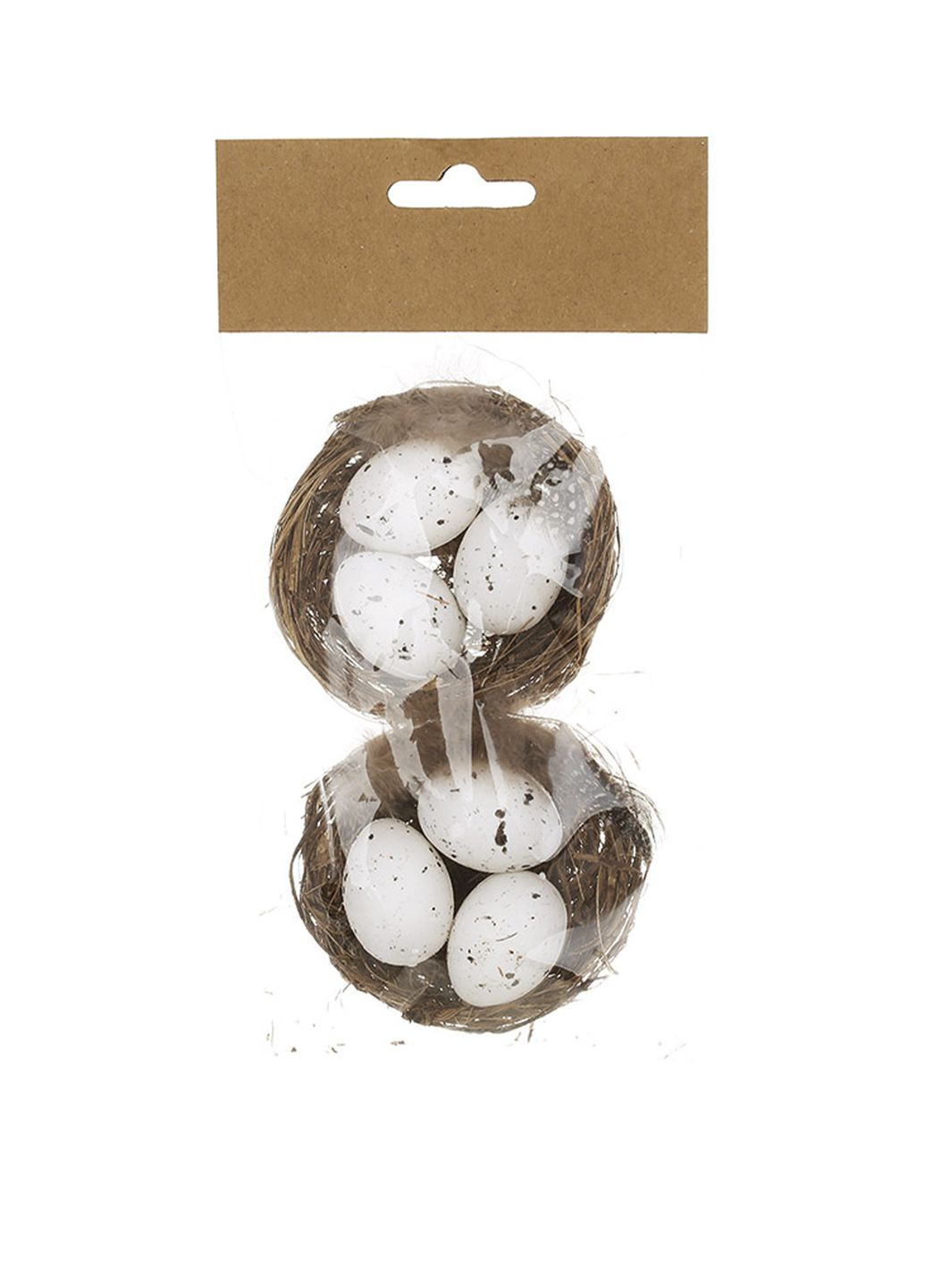 Набор пасхального декора "Гнездо с яйцами" цвет разноцветный CB-00270705 BonaDi (325812922)