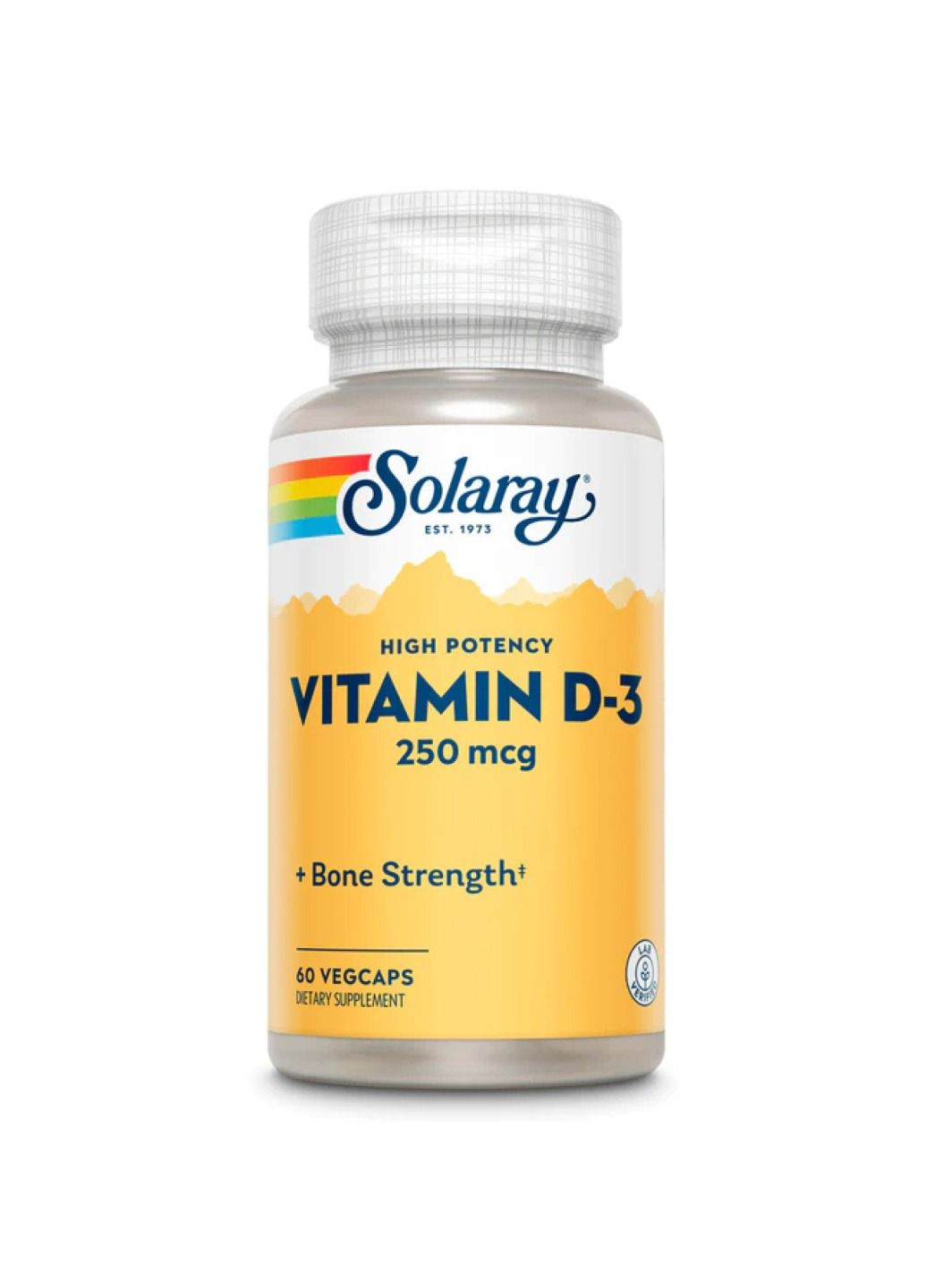 Вітамін Д3 10.000 IU, Super Strength Vitamin D-3 250mcg - 60 vcaps Solaray (285736294)