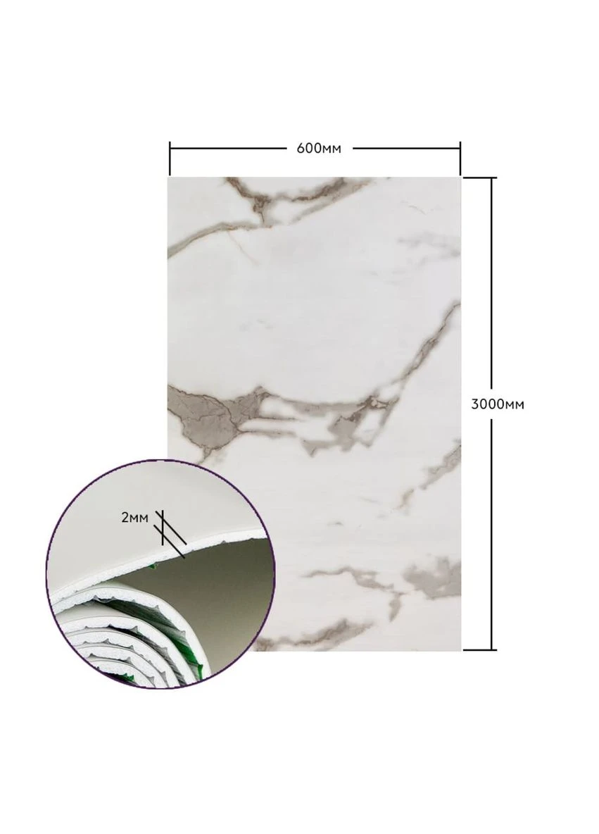 Самоклеюча стінова PET плитка в рулоні 600x3000x2mm SW-00001693 Sticker Wall (298284246)