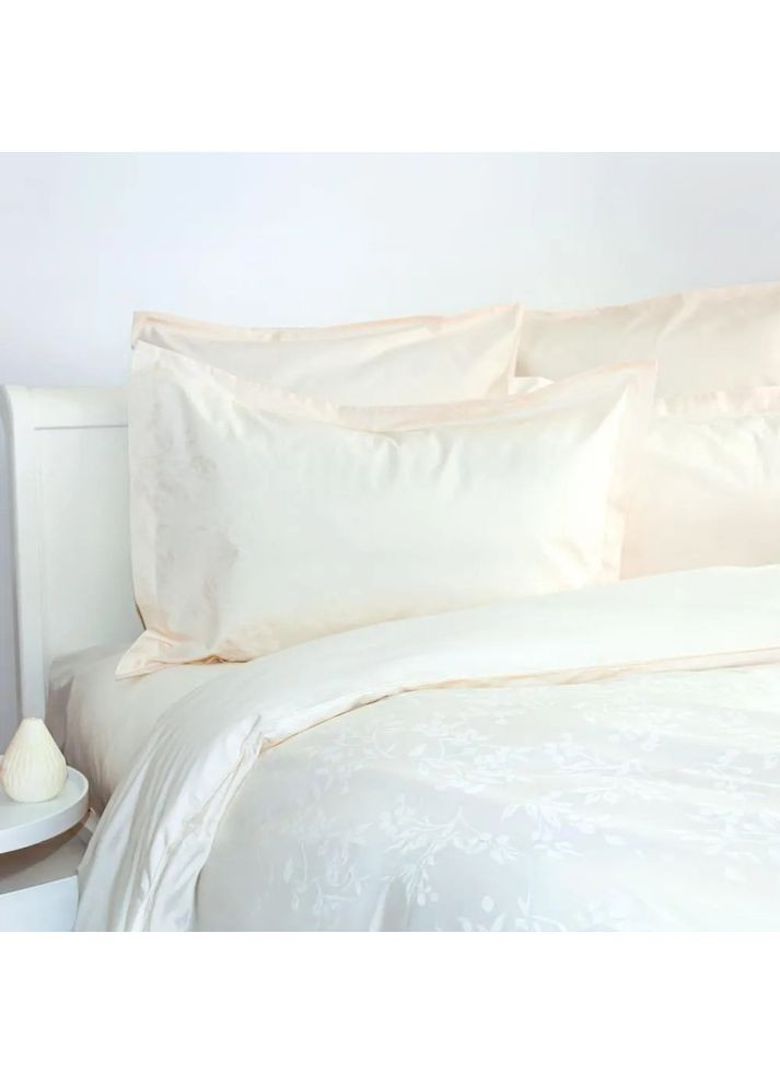 Постельное белье евро Grace Jacquard Milky 2-04547_31835 200х220 см молочное ТЕП (366574740)