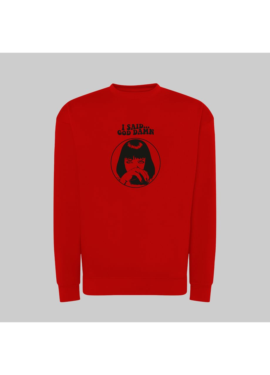 Світшот з принтом "I said... god damn". Pulp Fiction (10597507721) ТiШОТКА (365436103)