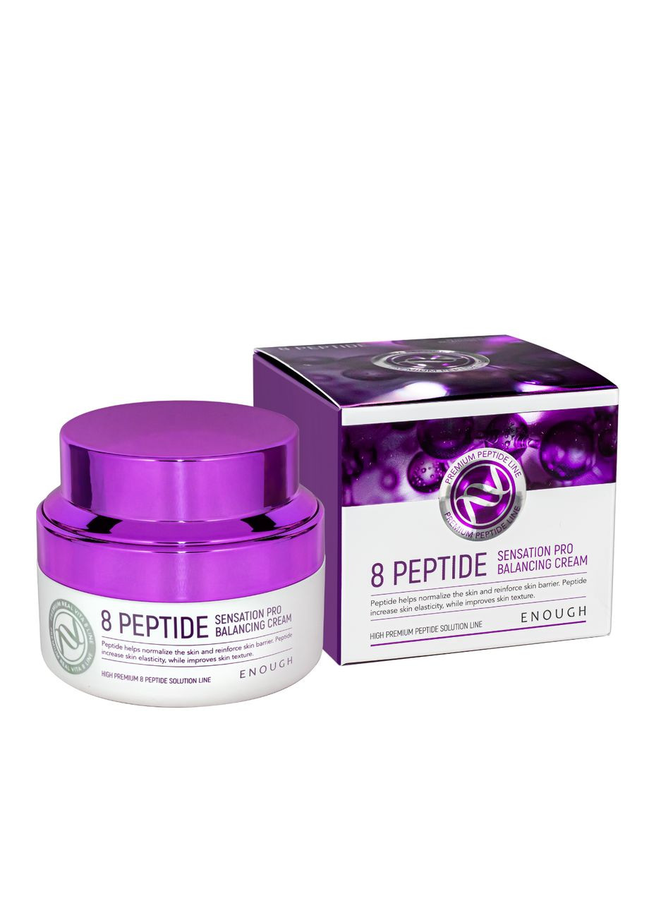 ENOUGH Антивозрастной крем для лица с пептидами 8 Peptide Sensation Pro Balancing Cream 50 мл — Крем, Южная Корея (355312876)