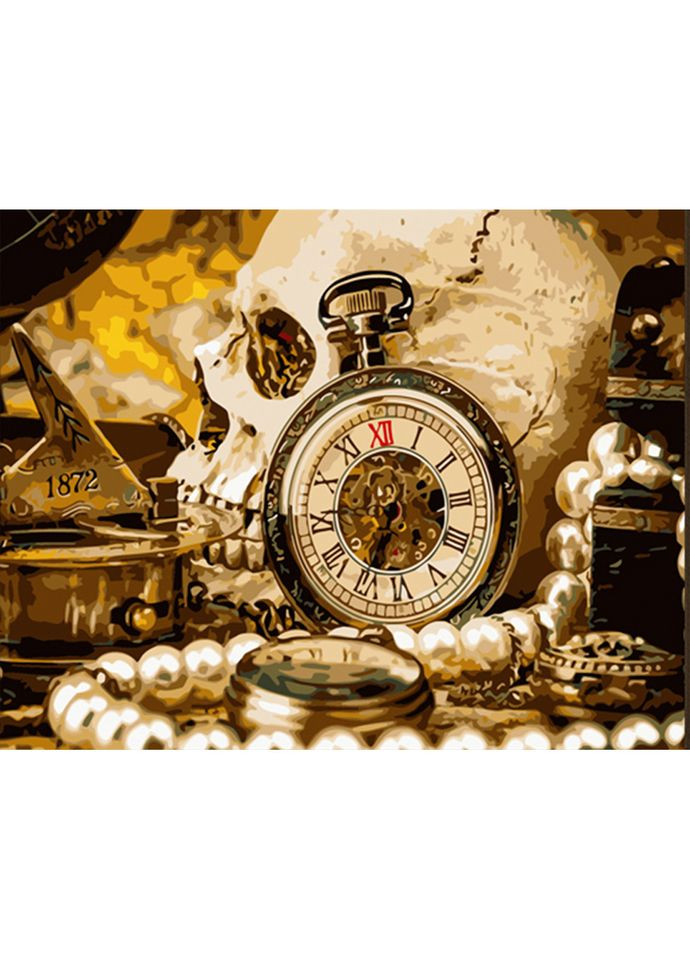 Картина по номерам ПРЕМИУМ Старинные часы размером 40х50 см (HH088) Strateg (362501078)