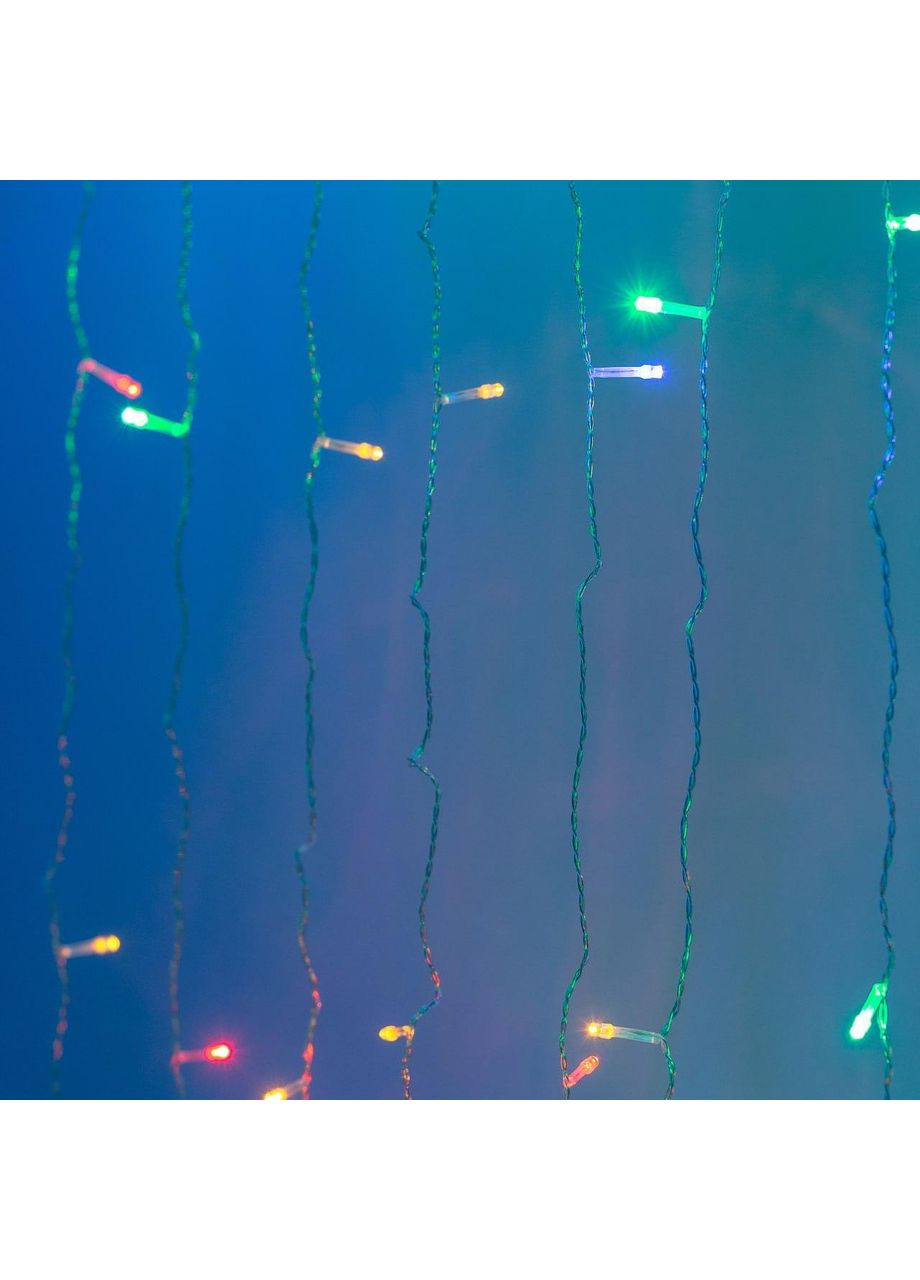 Гірлянда штора світлодіодна GarlandoPro 160LED 8 ліній 1,5х1,5 м гірлянда на штору ZWM2160LEDML Garlando (370373301)