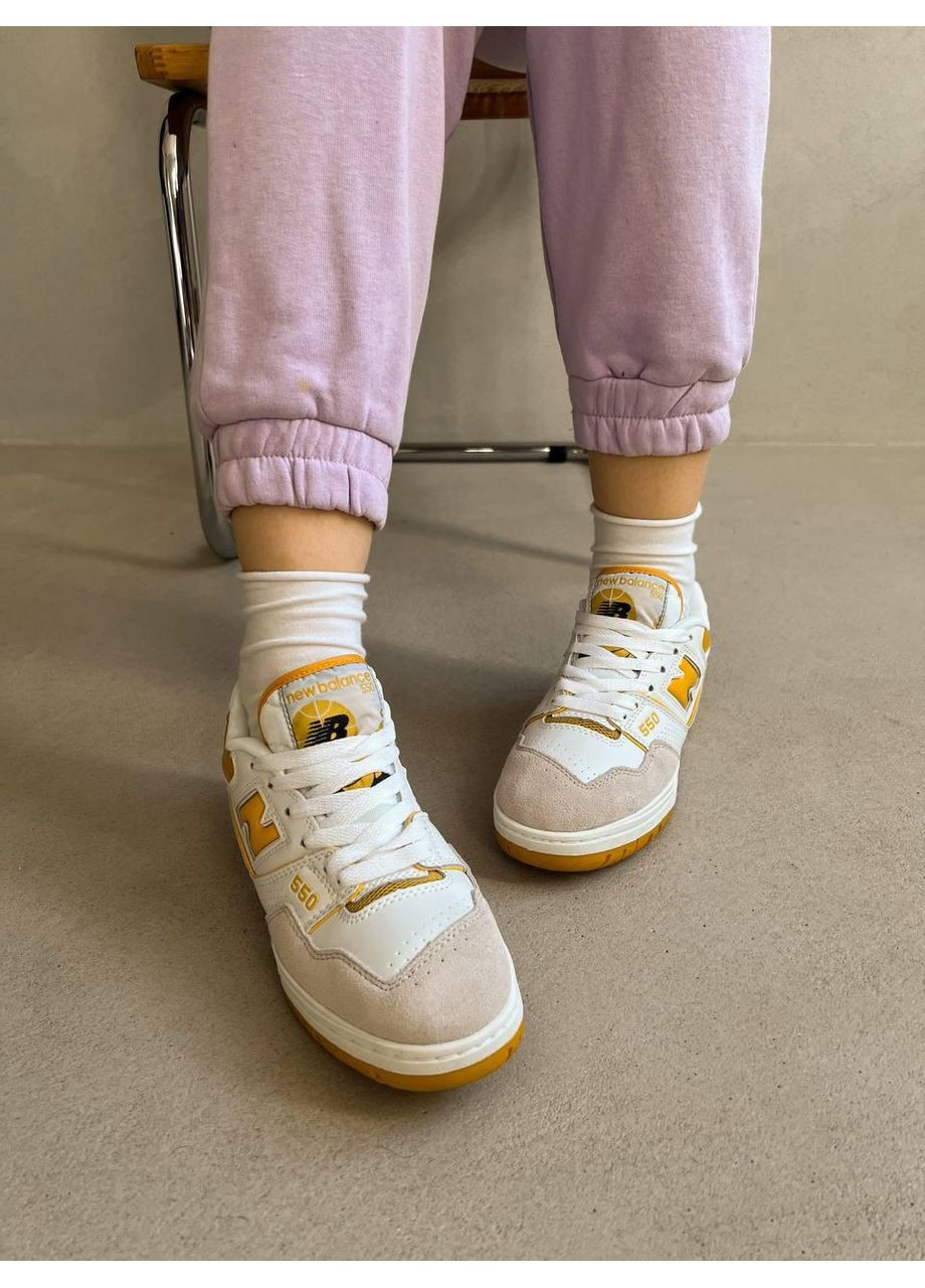 Бежеві Осінні кросівки чоловічі new balance 550 yellow нью беланс 550 No Brand