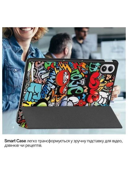 Чохол до планшета Smart Case Xiaomi Redmi Pad 2 Pro 12.1" Graffiti (714639) BeCover Smart Case Xiaomi Redmi Pad 2 Pro 12.1" Graffiti (388716697)