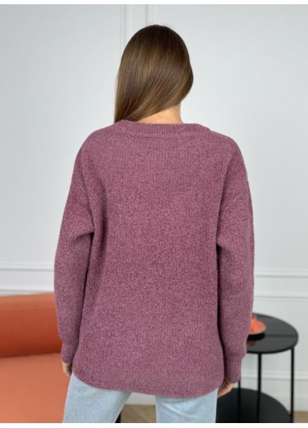 Сиреневый зимний кашемировый джемпер свободного кроя джемпер No Brand