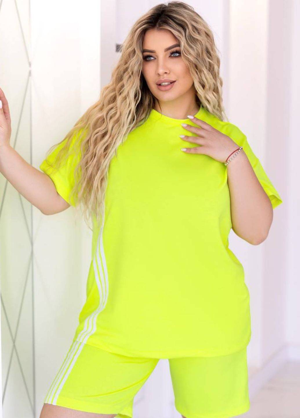 Костюм-двійка: шорти та футболка вільного крою Tik-Tak (340163508)