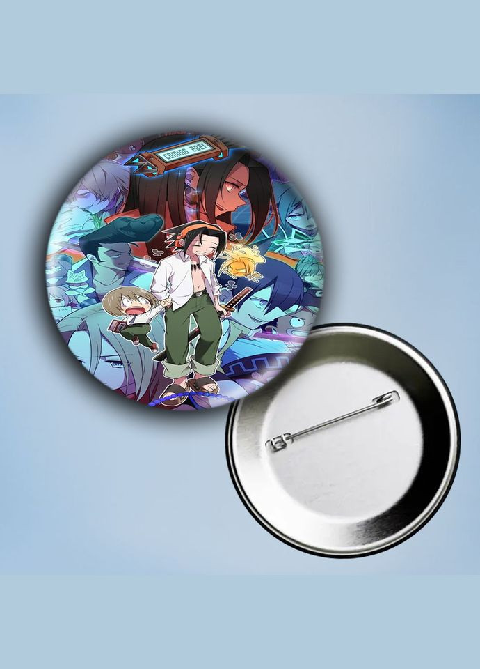 Значок на булавці Аніме Шаман кінг #7 металевий 56 мм No Brand (304503547)