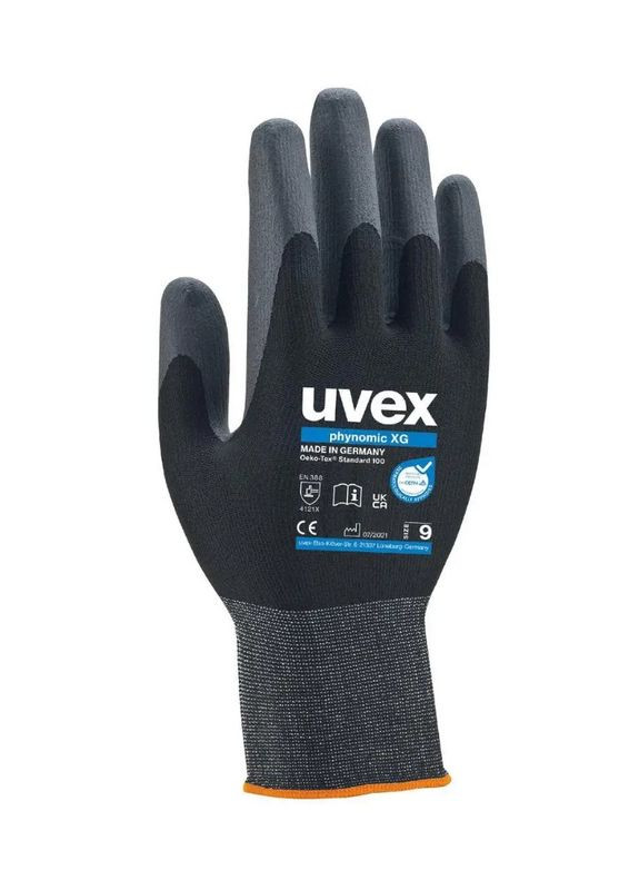 Защитные перчатки phynomic XG (L/) монтажные с водно-полимерным покрытием (41019) Uvex (289133102)