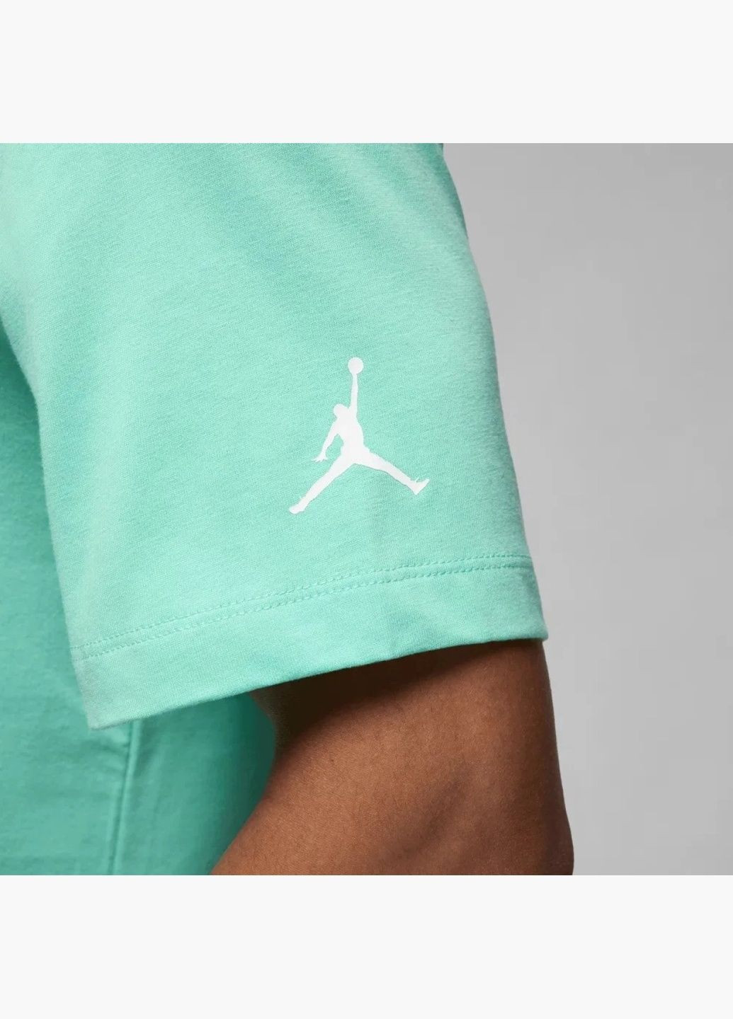 Бирюзовая мужская футболка flight mvp crew turquoise fn5990-349 Air Jordan