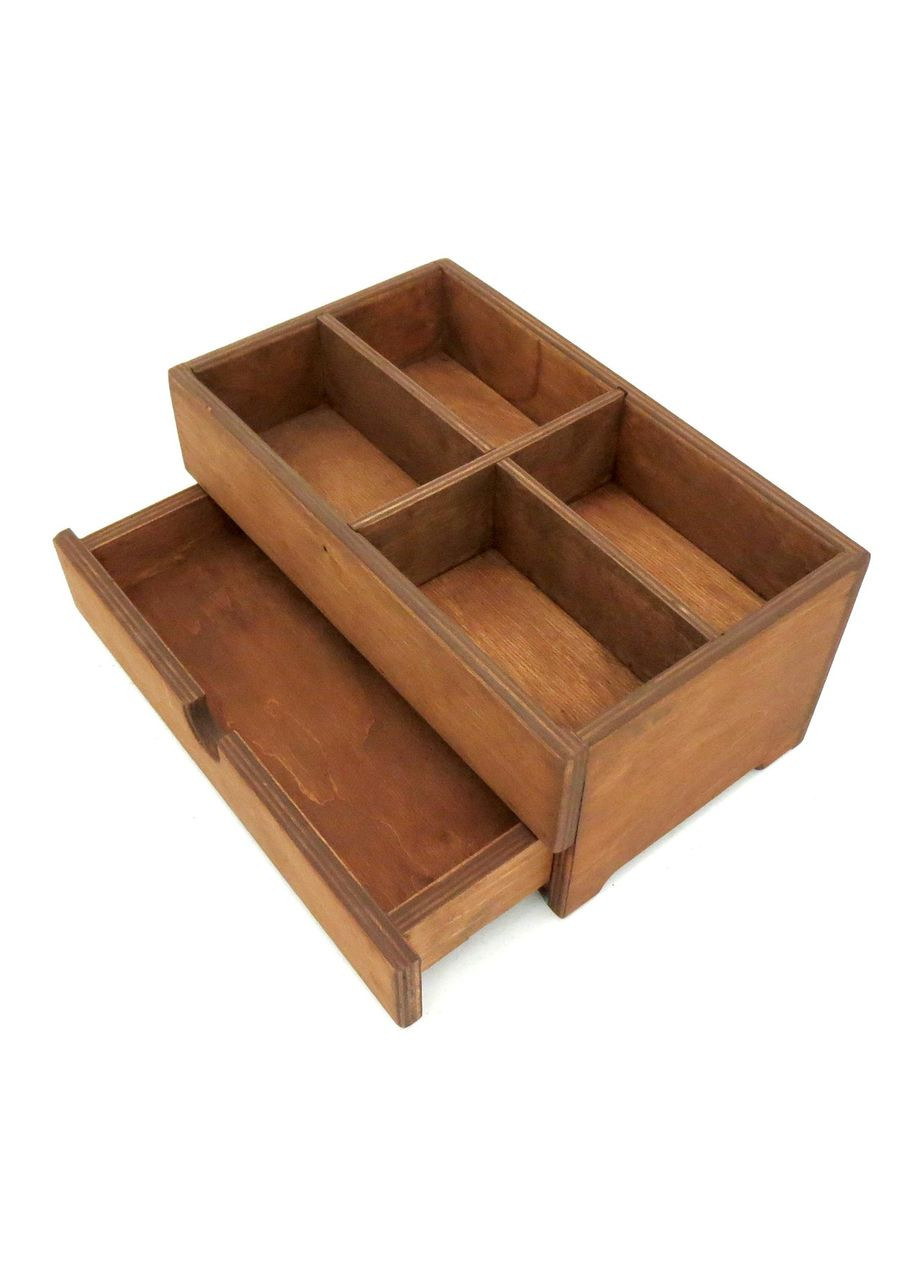 Органайзер настільний з дерева Стейтен мускат (КНЦ-000807) No Brand (328225323)