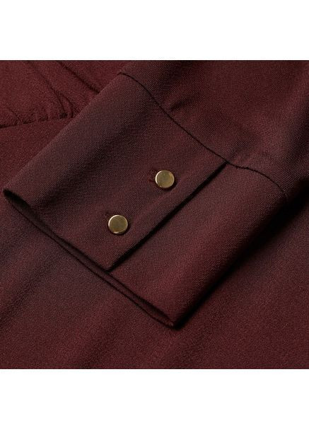 Бордовое праздничный, повседневный платье женское H&M однотонное