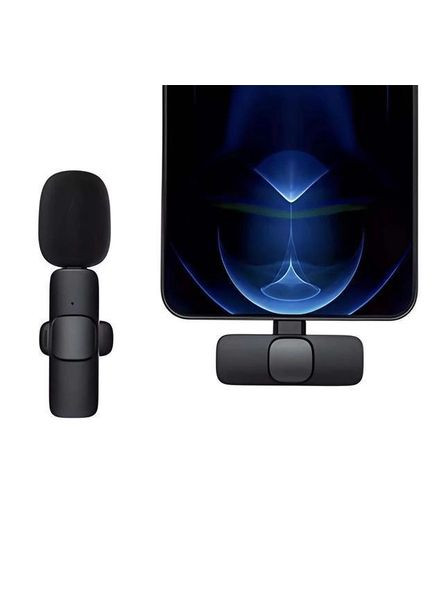 Петличный микрофон беспроводной для смартфона Туре-C K8, Черный Art (290889104)