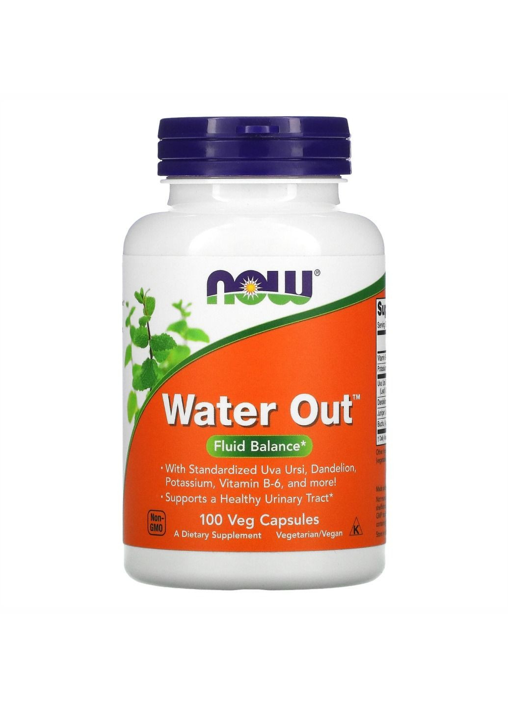 Добавка Water Out - 100 vcaps Now Foods (280899597)