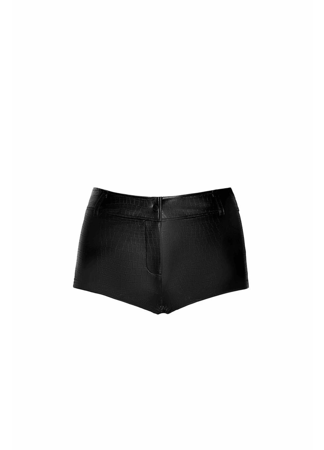Шортики F318 Wild, M, black, под латекс, крокодиловый принт, с доступом - CherryLove Noir Handmade (340275184)