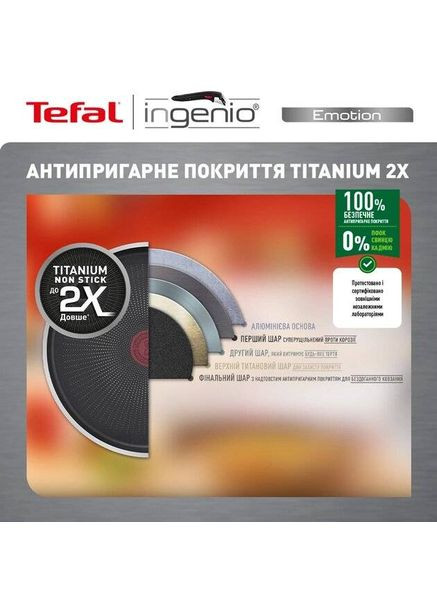 Набір посуду Emotion New Ingenio 13 пр. (L897SD74) Tefal (306581145)