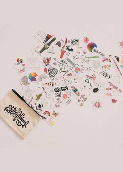 Набір наклейоктатуювань для Хеллоуіна від Jessica Hische, 313 штук Tattly (292324133)