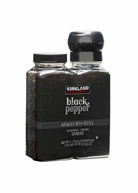 Перец Black Paper чорный перец набор с мельничкой 357 г Kirkland (313293934)