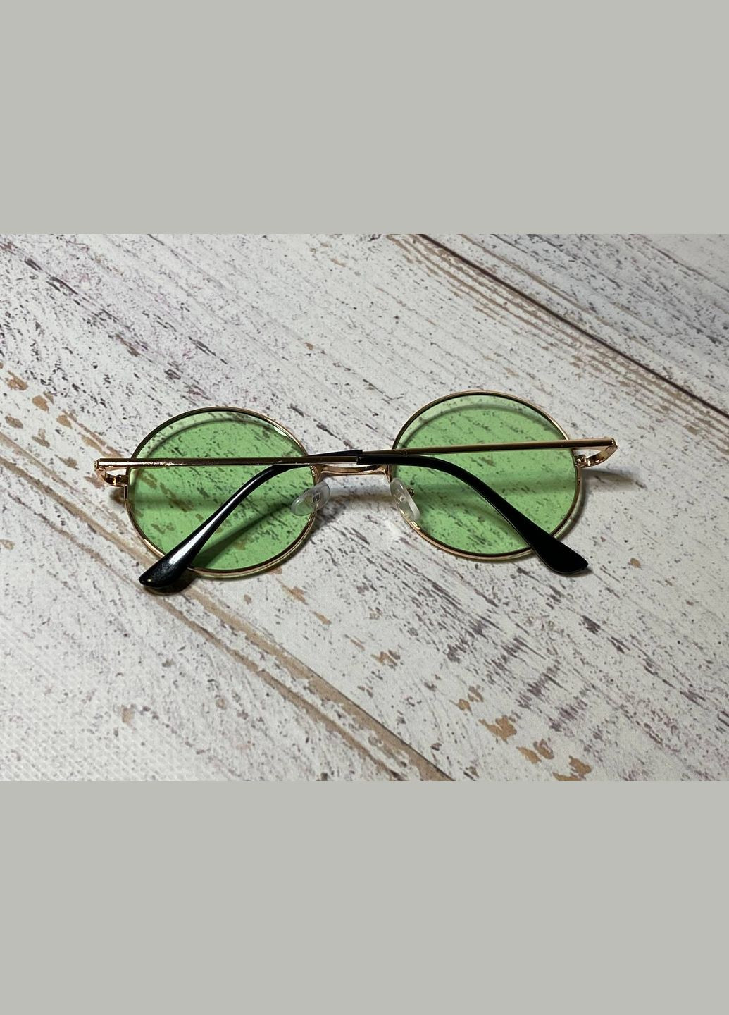 Очки имиджевые круглые винтажные цвет салатовый унисекс LIGHT (315889483)