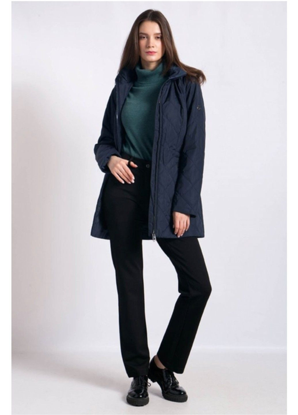 Темно-синяя демисезонная куртка b18-11017-101 Finn Flare