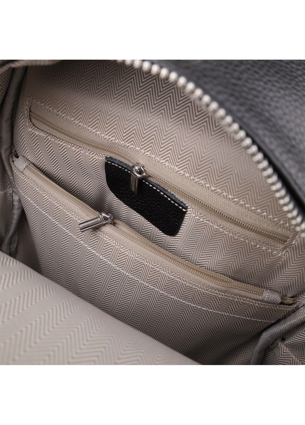 Цікавий жіночий рюкзак з натуральної шкіри 23059 Чорний Vintage (356452103)