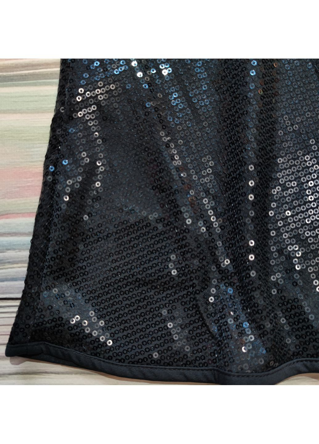 Темно-синя дитяча ошатна сукня для дівчинки 9-10 років синій в паєтки Idexe (367837535)