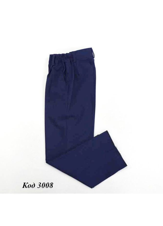 Темно-синие классические брюки No Brand