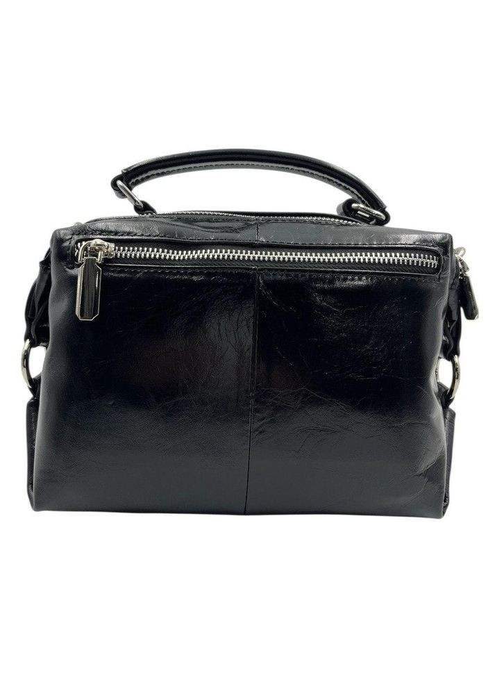 Сумка женская кожаная черная (Д/Ш/В) 25/11/17 (см) No Brand (365815620)