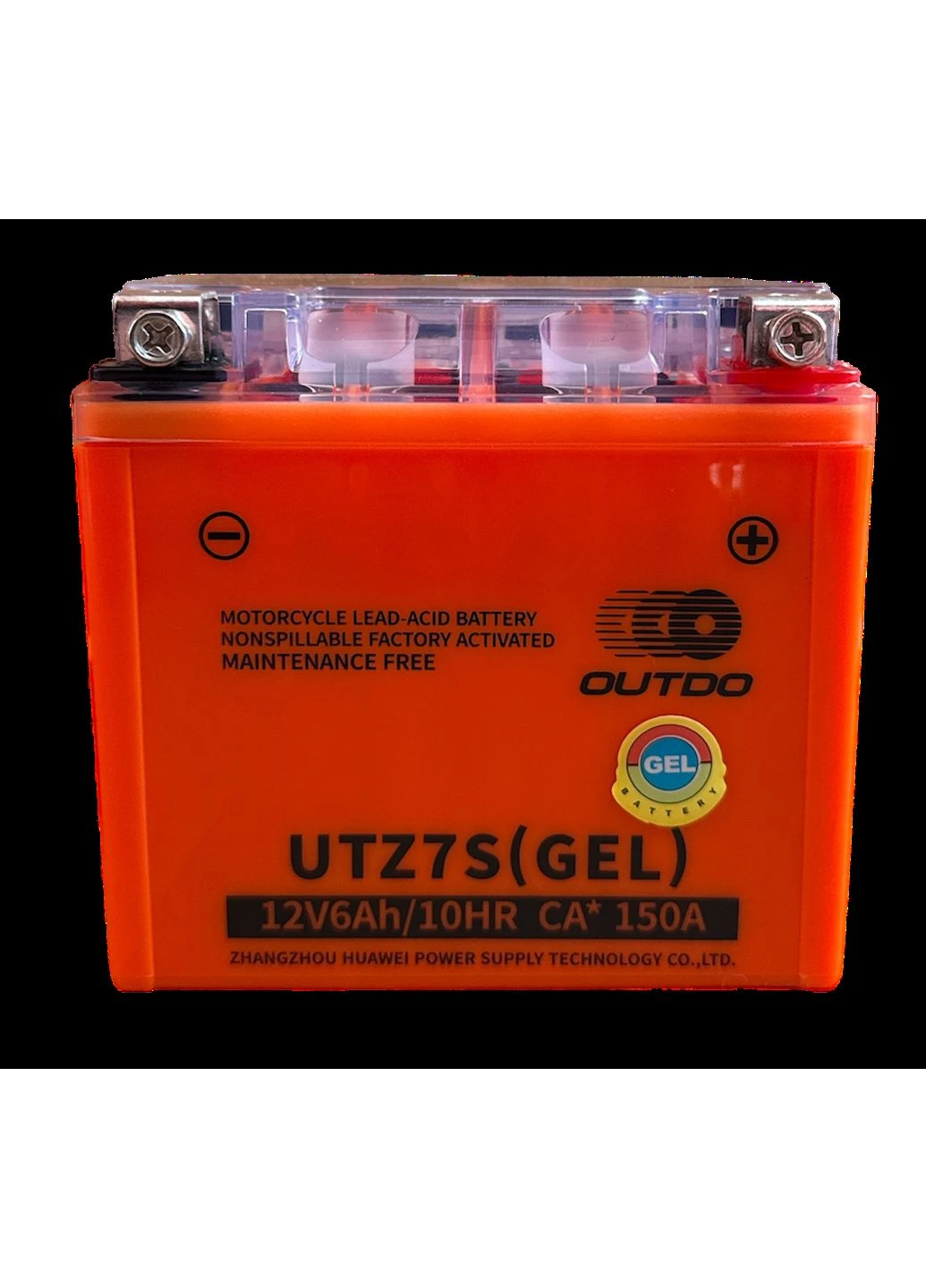 Аккумулятор UTZ7S МОТО (GEL) оранжевый 113*70*106 OUTDO (390700485)