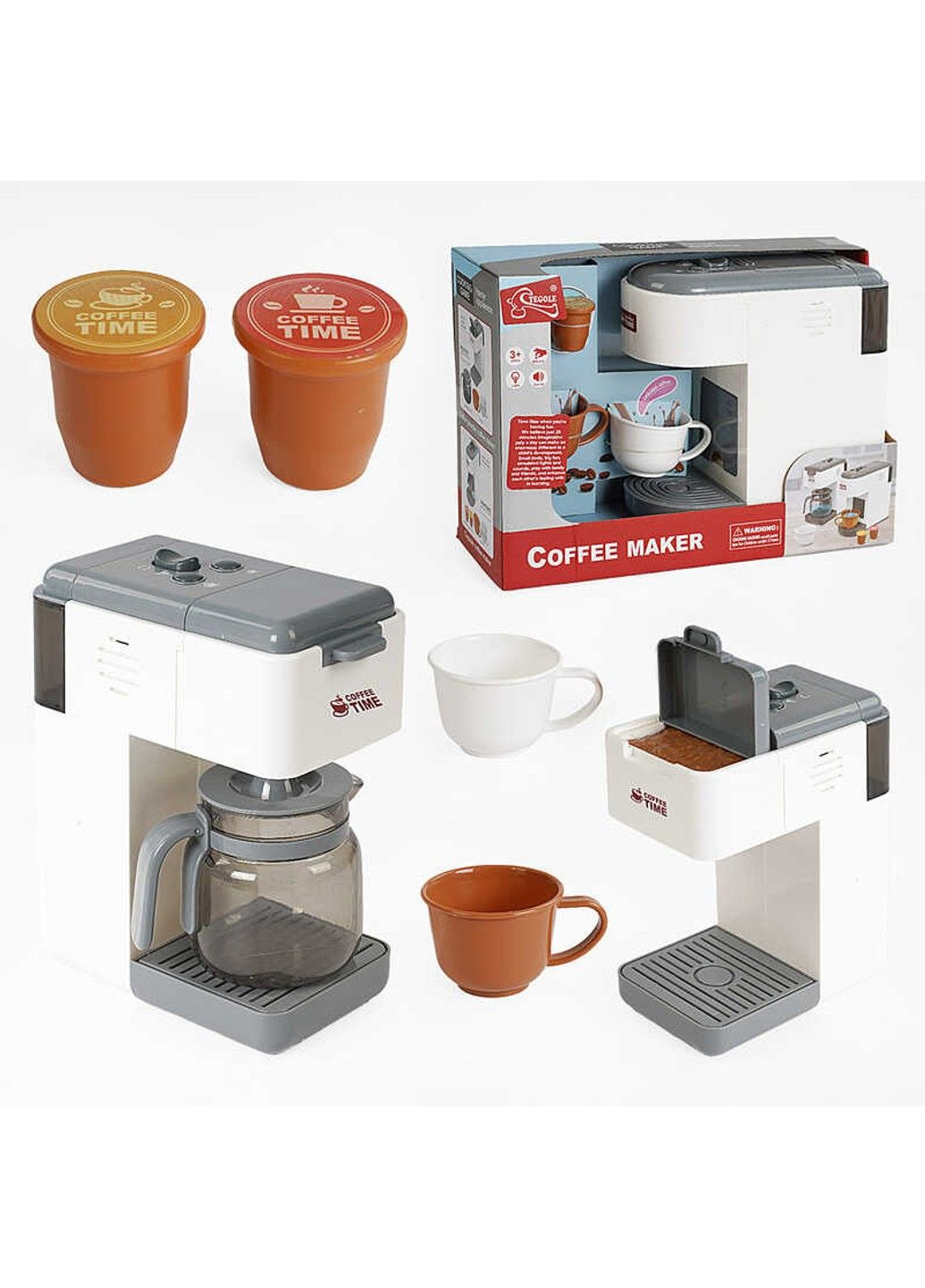 Детская кофемашина с подсветкой и звуком No Brand (322345672)