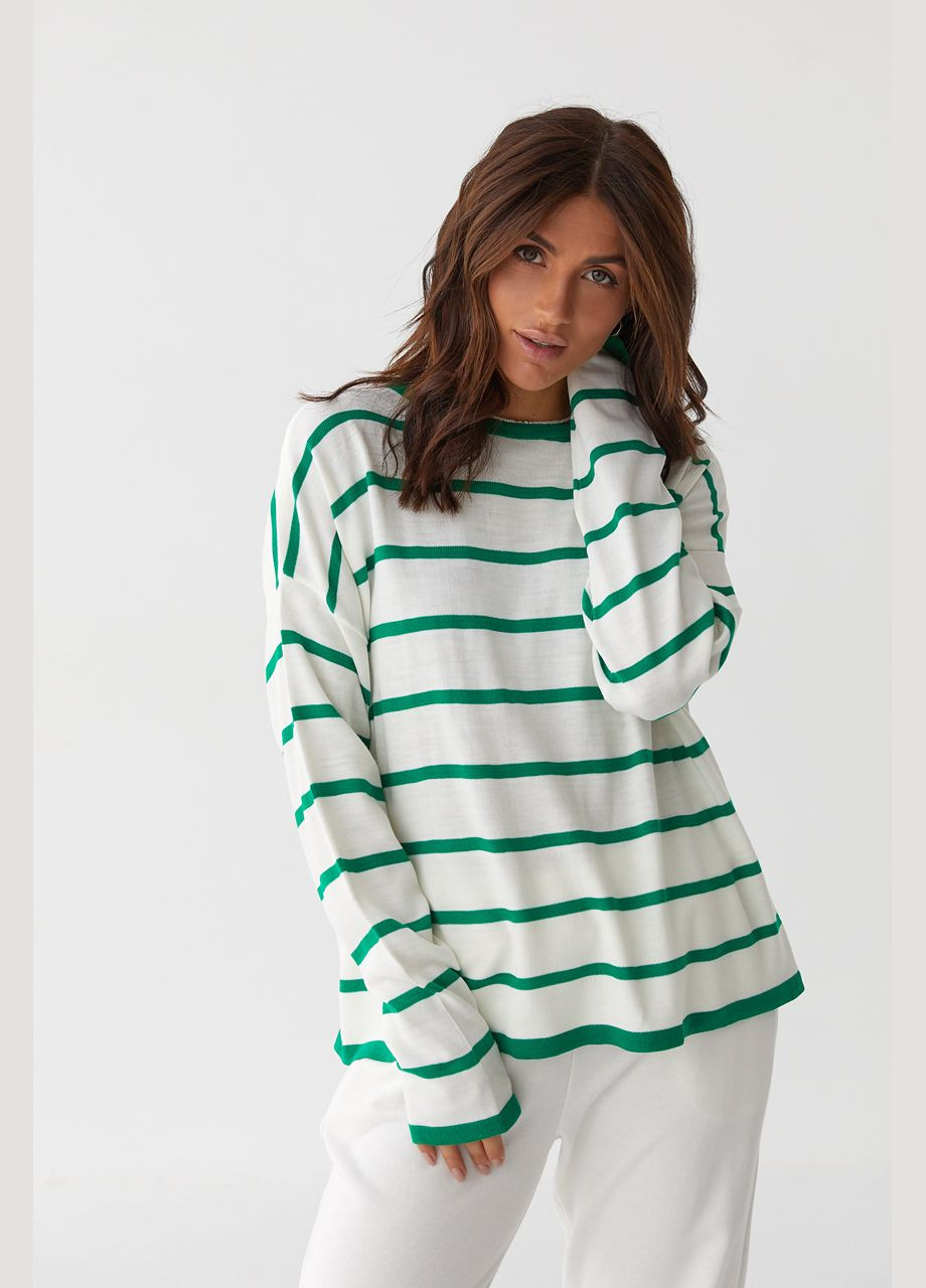 Жіноча кофта у смужку прямого крою Bisou (322513970)