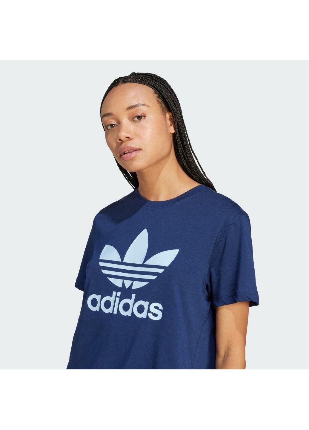 Жіноча футболка Adicolor Trefoil Boxy Originals JD3144 adidas - (335009480)