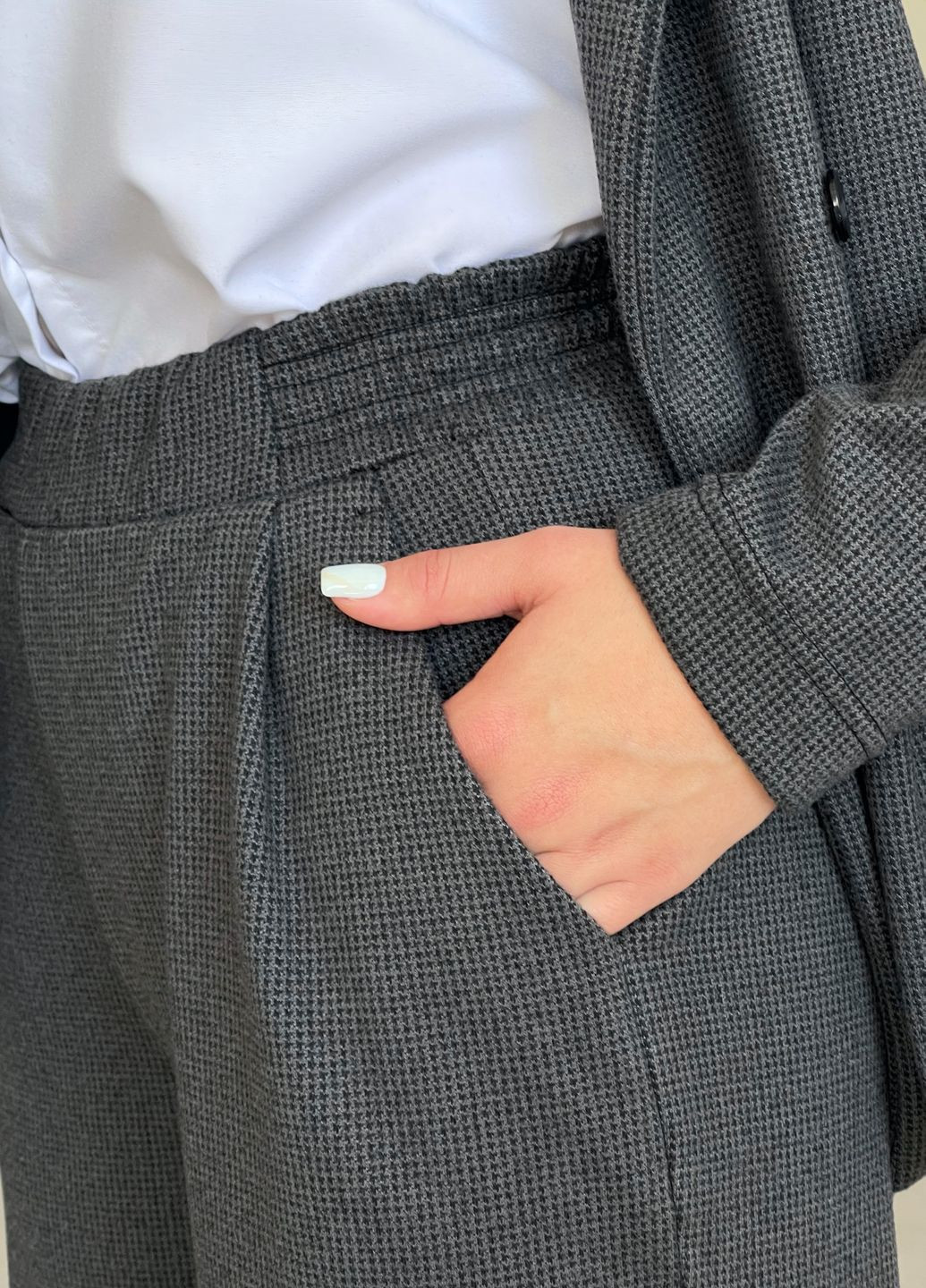 Кашемірові зимові теплі широкі штани палаццо пояс на резинці Merlini Карнера (303988929)