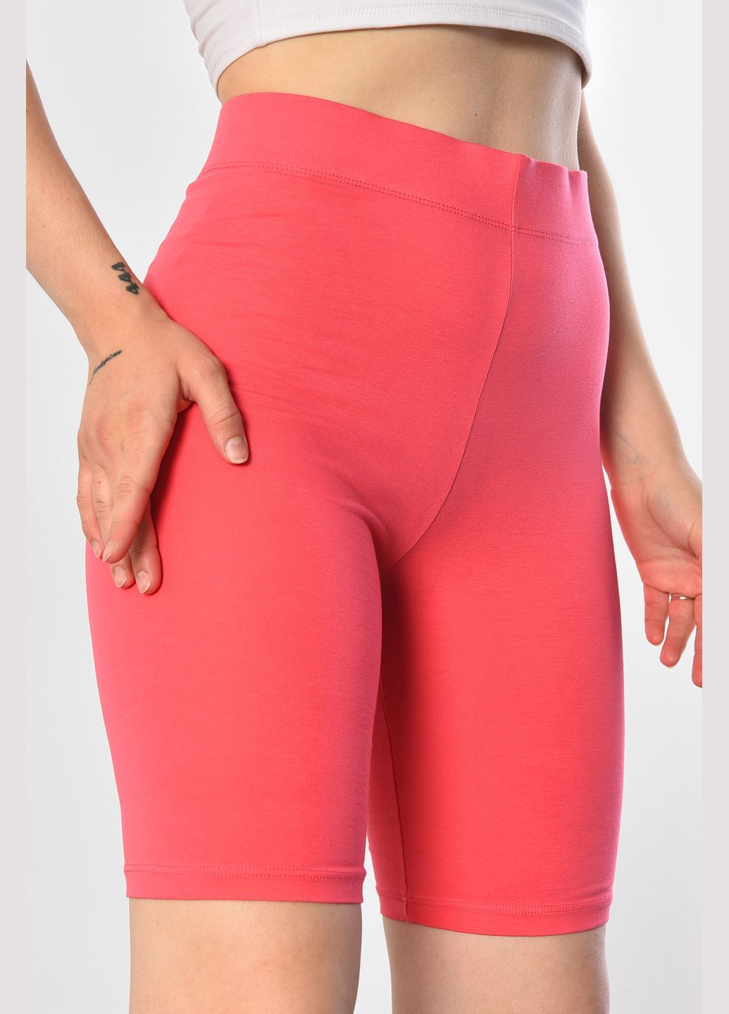 Велосипедки жіночі рожевого кольору Let's Shop (298793539)