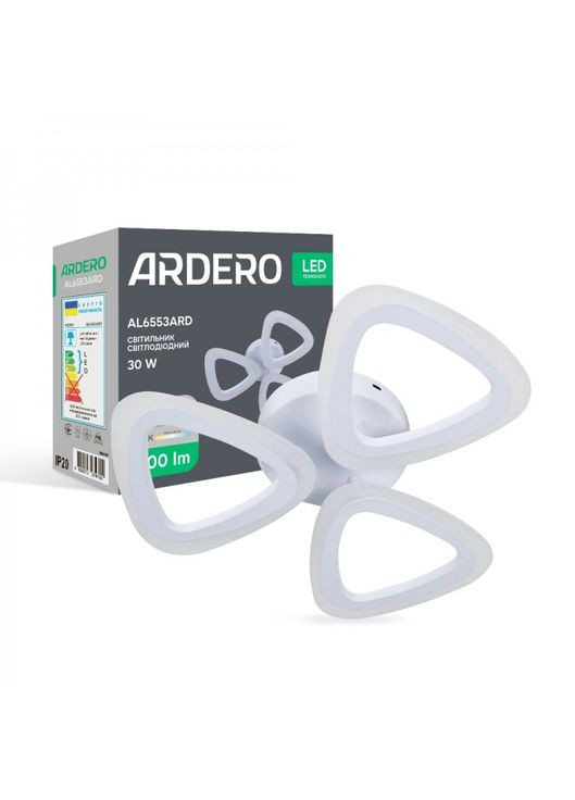 Светодиодный светильник AL6553ARD CLOVER 30Вт 5000K белый (80499) Ardero (321971543)